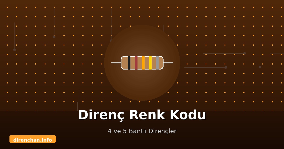 Direnç Renk Kodu Nasıl Okunur? 4 ve 5 Bantlı Dirençler İçin Tam Rehber