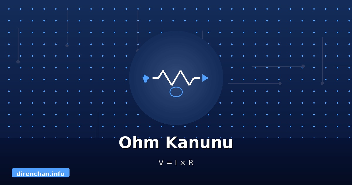 Ohm Kanunu Nedir? Formül, Örnekler ve Pratik Uygulamalar